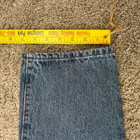 Levi's High Rise Button Fly Jeans in Deep Blue - Picture 6 of 10